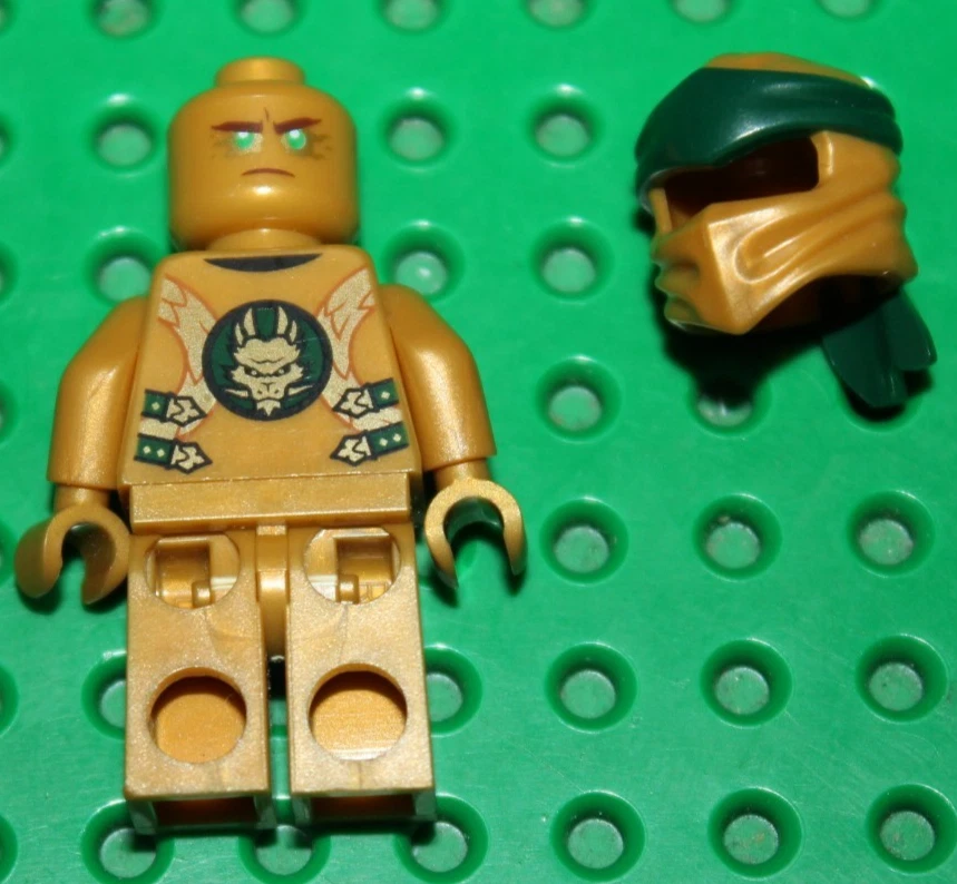 Lego NINJAGO: Legacy : Lloyd (Golden Ninja) ref njo0499 set 70666 Golden Dragon - Photo 2/4