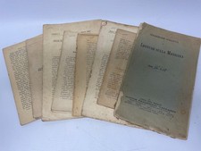 Mixed Lot 1880s Italian Medical Documents Medicine Journal Papers