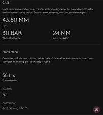 ORIS Aquis Date Relief 43.5mm Full Kit ref: 01 733 7789 4153-07 8 23 04PEB 9