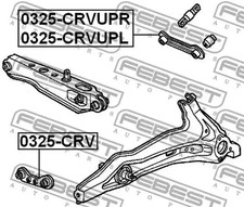 Querlenker Hinterachse oben 0325-CRVUPL FEBEST für HONDA CRX II CRX III CR-V I