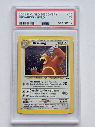 Ursaring (Unlimited) graded PSA 5 for sale on eBay