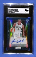 2024 Prizm WNBA Throwback Signatures Teresa Edwards #TB-TE Teal Prizm #/35 SGC 9