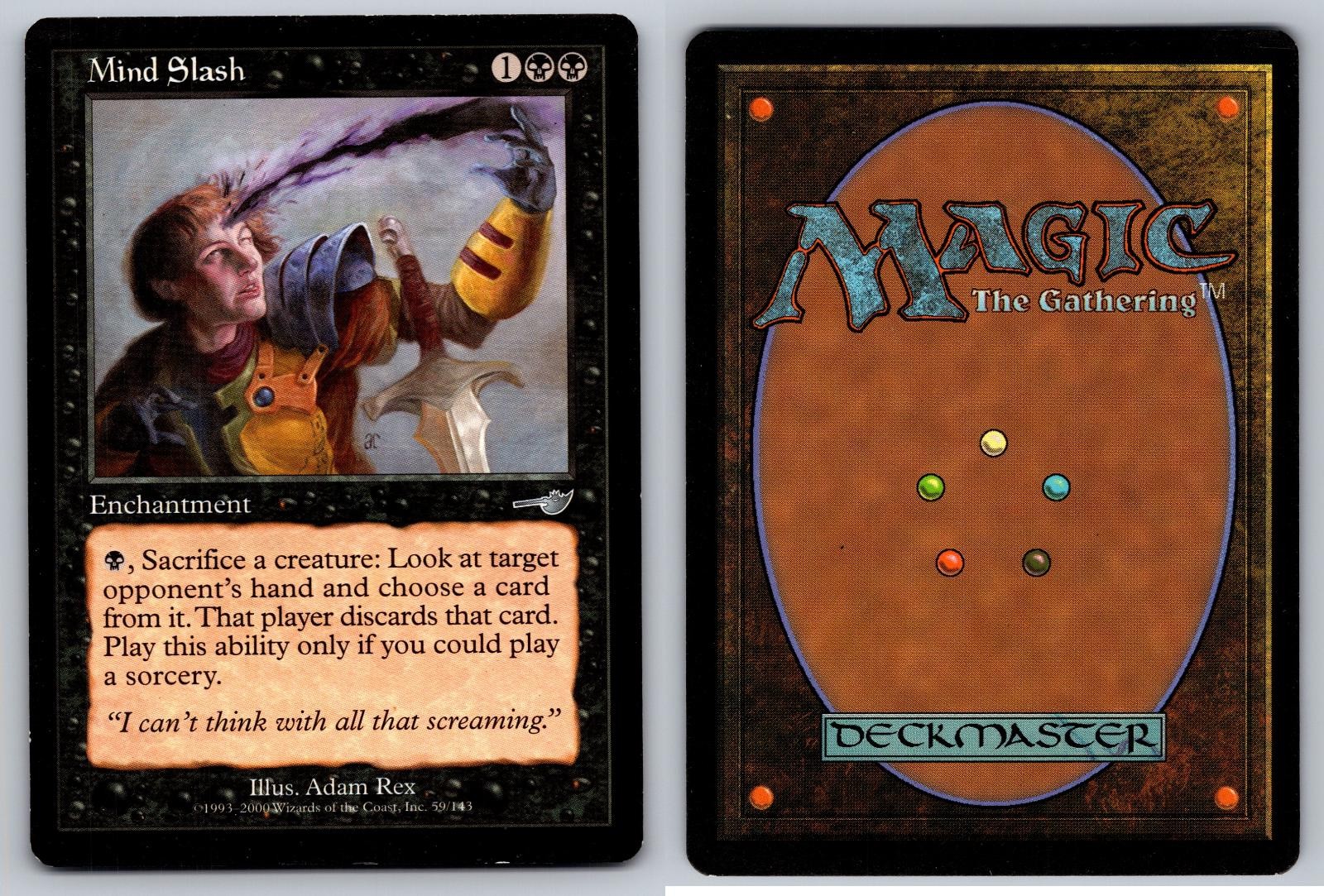 MIND SLASH 59 UNCOMMON NEMESIS MAGIC: THE GATHERING LP