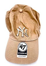 MLB New York Yankees 47 Brand Unisex Brown Baseball Cap One Size Fits All