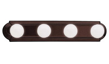 Kichler 5017 Bath  Vanity 24" Wide 4-Bulb Bathroom Light Fixture Bronze 5017TZ