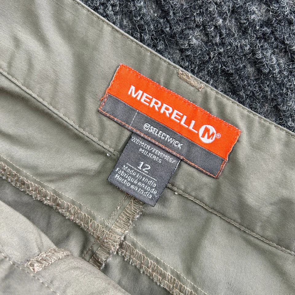 Merrell Womens Cropped Capri Pants Green 12 Selectwick Outdoor Hiking Green - Image 4 of 4