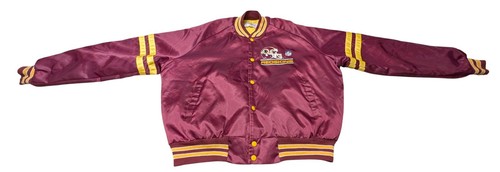 Vintage Chalk Line Satin Bomber Jacket Washington Redskins NFL Back Script - XL - Afbeelding 9 van 13
