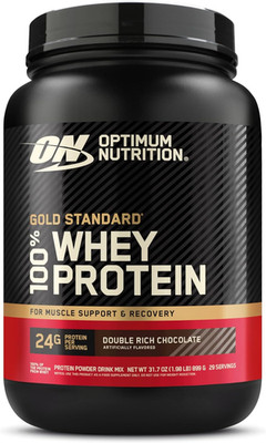 Optimum Nutrition Gold Standard 100% Whey Protein Powder, Double Rich Chocolate