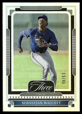 2025 Panini Three & Two Holo Silver Sebastian Walcott 05/49 #138