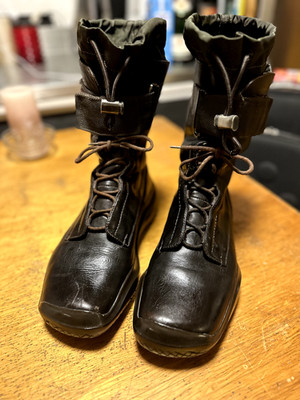PRADA Herren Vintage A/W1999 Authentisch Vibram Leder Stiefel US 11