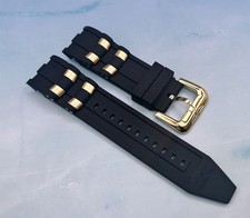 Original INVICTA Pro Diver Speedway SCUBA Silicone Rubber WATCH Band Black 26mm