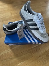 Adidas Sambas Size Uk 9 Brand New Never Worn Silver Sparkles
