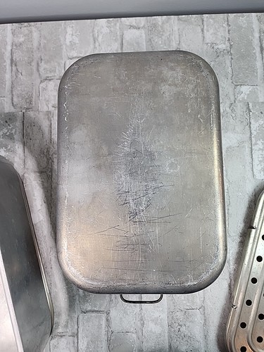 Vtg Wear-Ever Aluminum Turkey Roaster 4 Pc Set Model 2225 w Lifting Trivet Read* - Picture 9 of 13