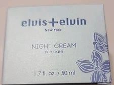 Elvis+Elvin New York revitalizing Night Cream 1.7 Fl.oz./50ml. Brighten Skin.