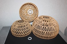 Deckenlampe Ersatzschirm E27 Adapter E14 Rattan Pendelleuchte Lampe Lampenschirm