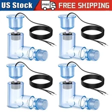 SS2 Condensate Float Switch Clear PVC Overflow Safety Level Sensor for HVAC D...