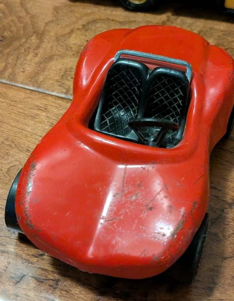 Autobús escolar Buddy L años 70 80 acero 6,5"" Japón Tonka X2 Dune Buggy rojo coche de carreras Foto 4 de 4