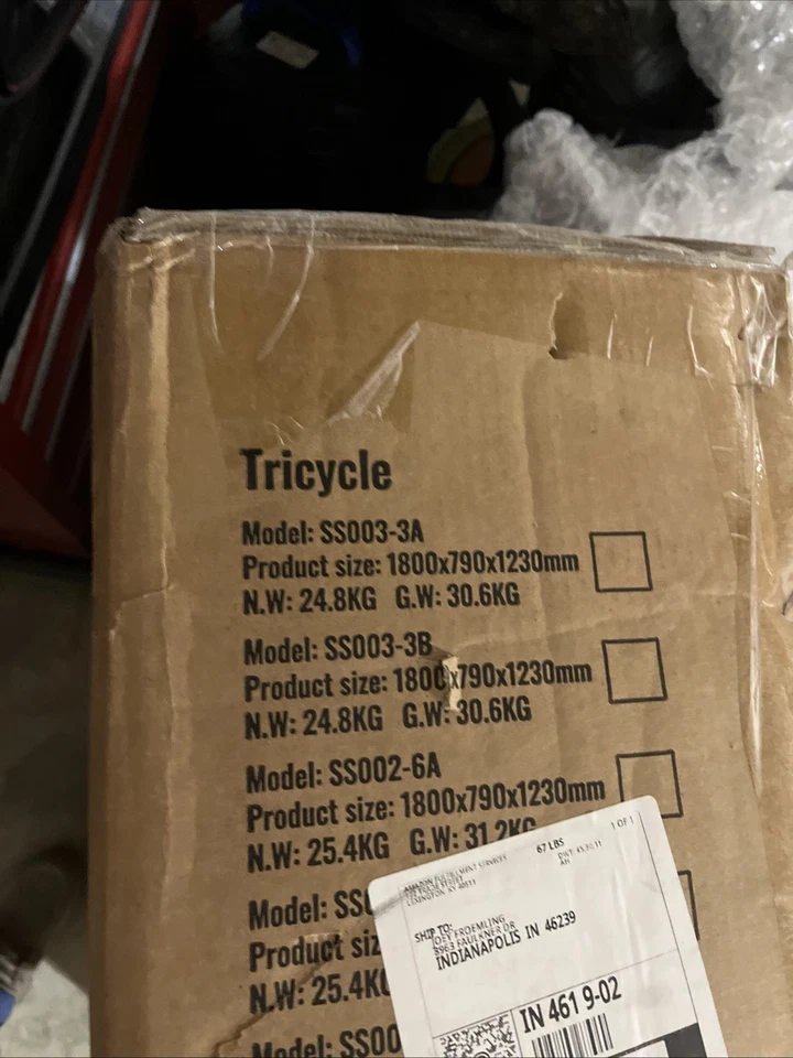 Triciclo VEVOR Adulto 26 Pulgadas Adulto 3 Ruedas Triciclo Aleación de Aluminio y Cesta Naranja Foto 4 de 4