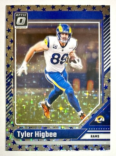 2024 Optic Tyler Higbee Stars Prizm Refractor SP #117 Rams Hilltoppers NFL Raro - Imagen 3 de 12