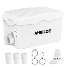 450W Sink Pump Macerator Pump with 3 Inlets/1 Outlets Sewage Pumps for Sink L...