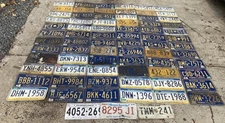 BULK LICENSE PLATE LOT OF 75 PENNSYLVANIA PLATES CRAFT/ROADKILL GRADE UNWASHED
