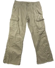 Wrangler Relaxed Fit Cargo Pants Mens 36” Waist Brown Cutoff