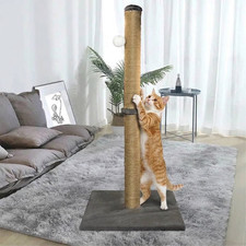 74CM TALL LARGE CAT SCRATCHING POST STRONG NATURAL SISAL POLE HEAVY DUTY BASE UK