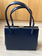 Great Condition Lanca 1950?s/60?s Navy American Vinyl Handbag