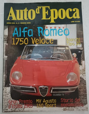 Auto d'epoca 6 2000 - MV Agusta 150 Sport - Alfa Romeo 1750 Veloce - Bianchi 20