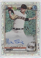 2020 Bowman Draft Chrome Picks Sparkle Refractor 59/71 Nick Swiney Auto 0f1f