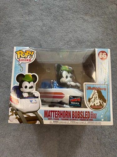 Funko Pop! Rides Mickey Mouse Matterhorn Bobsled #66 Limited to 1500 NYCC 2019