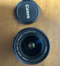 Canon Zoom Lens EF-S 18-55mm f/3.5-5.6 IS II Lens w Front  End Caps