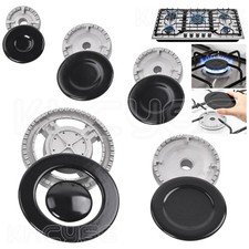 Set of 5 Cooker Oven Gas Hob Rapid Burner Caps Crown Ring Tops Kit Flame Cover