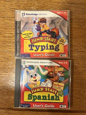 Knowledge Adventure JumpStart Spanish & Typing CD-ROM Kids Learning
