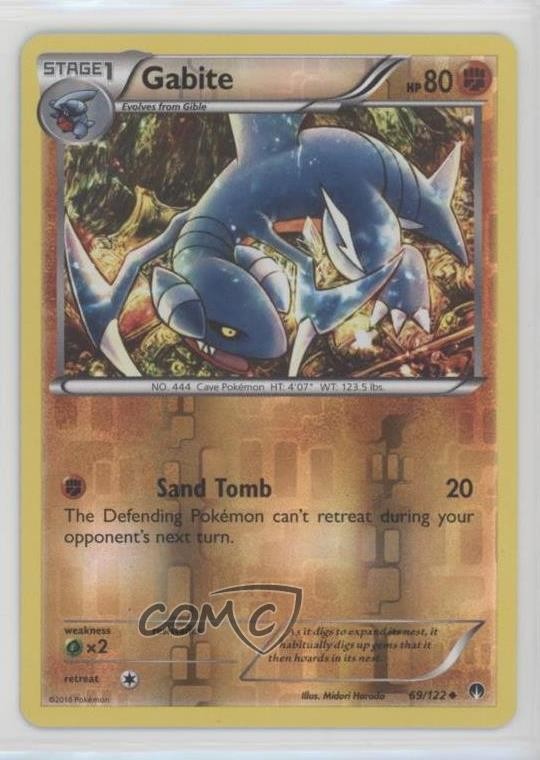 Gabite Reverse Foil Pokémon XY Breakpoint #69
