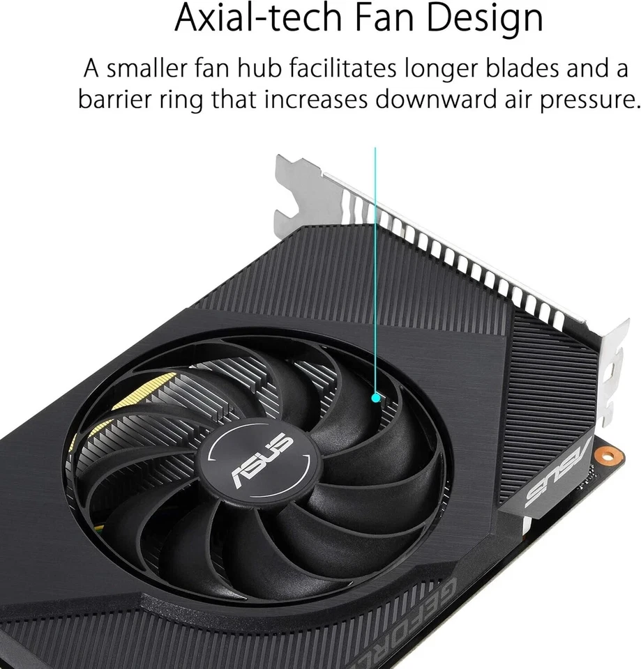 ASUS Phoenix NVIDIA GeForce GTX 1650 OC Edition Gaming Graphics Card (PCIe 3.0, - Image 2 of 3