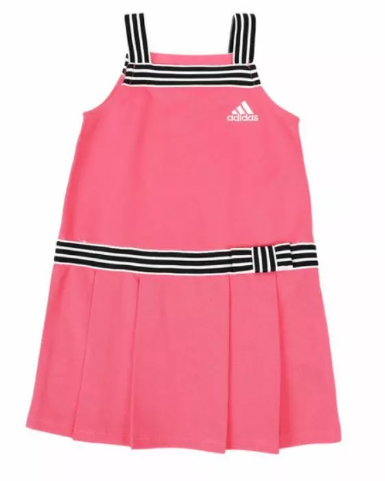 ADIDAS BABY GIRLS SPORTY PINK PLEATED TENNIS DRESS 24 MONTHS | eBay