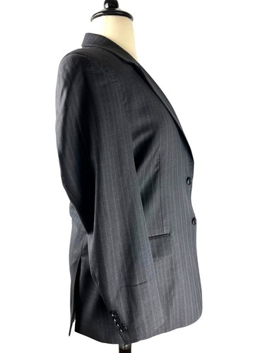 Giorgio by Giorgio Cosani Cashmere Wool Pin Strip Tailored French Suit, Men's 36 - Picture 11 of 24