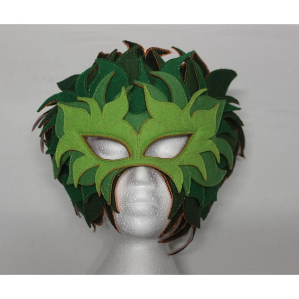 Vintage Mask Hysteria by Maureen Culligan felt carnival festival masquerade mask - Image 2 of 4