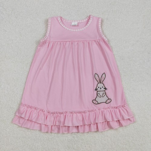 Vestido manga corta cruzado bordado regalo Pascua bebé niña pequeño - Imagen 2 de 8