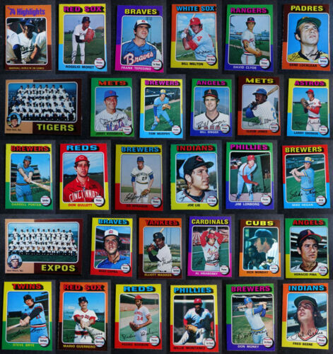 1975 Topps Baseball Cards Lot Pick A Card Player 1-330 - Picture 1 of 497