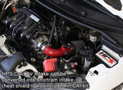 HPS Red Cold Air Intake Kit (Converts to Shortram) Cool Long Ram CAI 837-568R - Foto 4 di 5