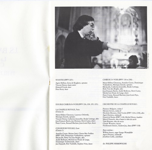 2LP Box Harmonia Mundi HMC-1231 BACH Motets COLLEGIUM VOCALE GENT HERREWEGHE NM- - Picture 2 of 3