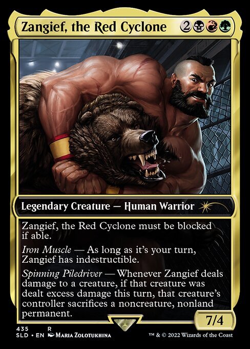 MTG ZANGIEF, THE RED CYCLONE 435 EXC - STREET FIGHTER SECRET