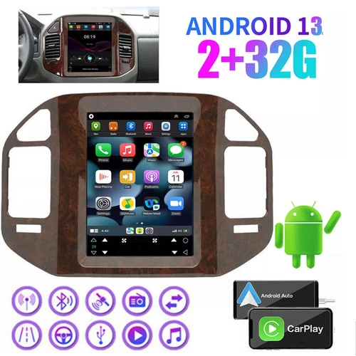 9.7"Android13 Car Stereo Radio GPS Wifi 32G For Mitsubishi Pajero Montero 99-06 - Imagen 3 de 21