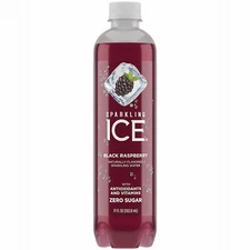Sparkling Ice 622312 Black Raspberry Sparkling Water, 17 oz. - Quantity 12