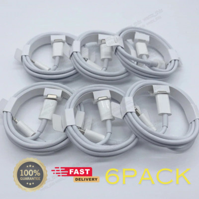6 Pack 20W PD USB-C to iPhone Cable Fast Charger For iPhone 14 13 12 11 Cord Lot