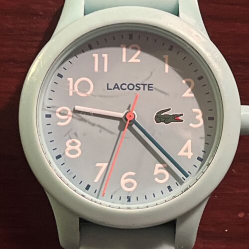 Reloj de pulsera pequeño Lacoste para mujer/niños esfera turquesa correa de silicona 32 mm - Imagen 2 de 8