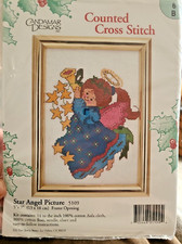 Candamar Designs Counted Cross Stitch Kit 5109 Star Angel Picture 5" X 7" NEW
