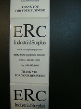 1000 Custom Printed Rectangle Labels, 5" x 3" Business Roll Stickers 1-Color ink